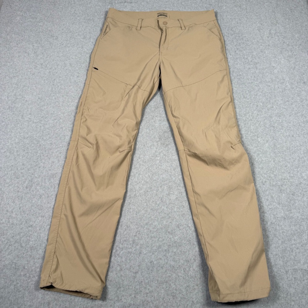 Merrell Womens Hiking Pants Tan Khaki Stretch Straight Leg Outdoor Gorpcore 10
